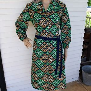 Vintage 1940's/50's Button Down Dress with Belt